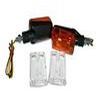 Clignotant MINI RECT CARBOOK LOOK PACK ORANGE , TRANSP HOMOL