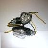 Clignotant MINI LED VIPER NOIR HOMOLOGUE PAIRE CABOCHONS TRANSP