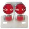 FEU ARRIERE DOUBLE OVALE CHROME