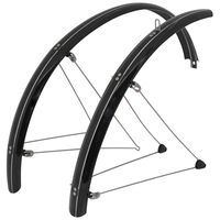 GARDE BOUE VELO PAIRE VTT CITY 26 54MM STRONGLIGHT ALU CHROME NOIR A