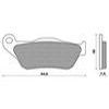 PLAQUETTE DE FREIN MAXISCOOT NEWFREN KEVLAR AVANT POUR YAMAHA X MAX 125