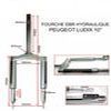 FOURCHE EBR HYDRAULIQUE PEUGEOT LUDIX 10 pouces