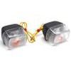 CLIGNOTANT SCOOT REPLAY POUR BOOSTER SPIRIT 1999> BLANC NOIR AVANT x2