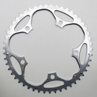 PLATEAU 50DTS D 130 shimano EXTERIEUR ARGENT ALU 7075 STRONGLIGHT 5 AT