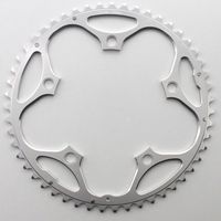 PLATEAU 51DTS D 130 shimano EXTERIEUR ARGENT ALU 7075 STRONGLIGHT 5 AT