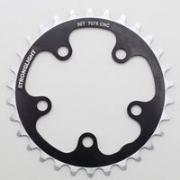 PLATEAU 30DTS D 74 TRIPLE NOIR ALU 7075 STRONGLIGHT 5 ATTACHES