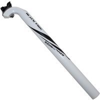 TIGE DE SELLE ROUTE VTT ALU FIRE BLANC diamètre 27 2 L350