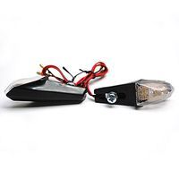 CLIGNOTANT UNIVERSEL REPLAY MICRO 7 LEDS BLANC NOIR HOMOLOGUE CE x2
