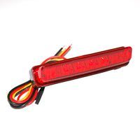 FEU ARRIERE UNIVERSEL REPLAY A LEDS BARETTE ROUGE NOIR AVEC STOP HOMOLOGUE