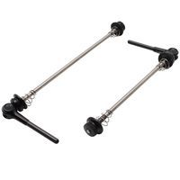 BLOCAGE RAPIDE DE ROUE AVANT , ARRIERE AXE ET EMBOUT EN TITANE ANODISE