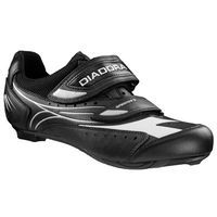 CHAUSSURE ROUTE DIADORA SPRINTER NOIR ARGENT T40 2 VELCROS
