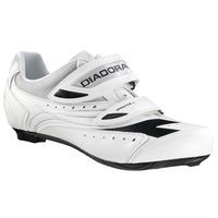 CHAUSSURE ROUTE DIADORA SPRINTER BLANC ARGENT T48 2 VELCROS