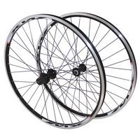 ROUE VTT PAIRE 26 MX220 NOIR OEILLET MOYEUX shimano RM30 8 9V NOIR R