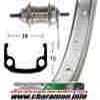 Roue arrière 28 x 1 3 8 36T alu zinc moyeu frein à rétropédalage ETR