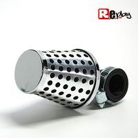 FILTRE A AIR REPLAY PERFO CHROME FIXATION COUDE diamètre 35 28