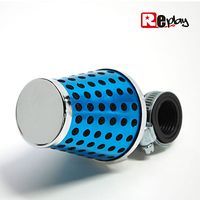 FILTRE A AIR REPLAY PERFO BLEU FIXATION COUDE diamètre 35 28