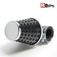 FILTRE A AIR REPLAY PERFO CARBONE FIXATION COUDE diamètre 35 28