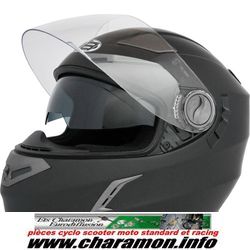 casque intégral route double écran victoria bull version V2couleur NOI - Image 1