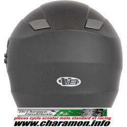 casque intégral route double écran victoria bull version V2couleur NOI - Image 3