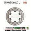 DISQUE DE FREIN FIXE ARRIERE DROIT KLE500 91 05 KLR650 87 03