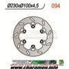 DISQUE DE FREIN FIXE ARRIERE DROIT KLX650R 97 01 KLX250R