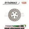 DISQUE DE FREIN FIXE HONDA ARRIERE RINCON 650 680 EX 170 IT 46 EP 6