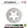 DISQUE DE FREIN FIXE ARRIERE BURGMAN 400 07 08 diamètre EX 210 diamètre IT 89