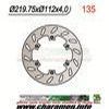 DISQUE DE FREIN FIXE ARRIERE GAUCHE WR125 92 99 WR360 92 93