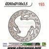 DISQUE DE FREIN FIXE AVANT GAUCHE DERBI SENDA 50 R 01 03