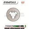DISQUE DE FREIN FIXE AVANT GAUCHE EX 185 IT 72 ET 95 EP 3 5