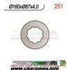 DISQUE DE FREIN FIXE ARRIERE GAUCHE FANTIC CLUBMAN 125 97