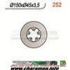 DISQUE DE FREIN FIXE ARRIERE DROIT MONTESA COTA 250 90
