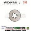 DISQUE DE FREIN FIXE ARRIERE DROIT SHERCO 125 200 250 290 99