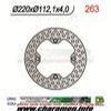 DISQUE DE FREIN FIXE ARRIERE GAUCHE HUSQVARNA cr 125 WR 00 01