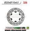 DISQUE DE FREIN FIXE ARRIERE GAUCHE APRILIA PEGASO 125 89 99