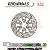 DISQUE DE FREIN FIXE ARRIERE DROIT BETA ALP 125 4T 00 01