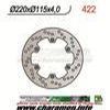DISQUE DE FREIN FIXE ARRIERE DROIT yz 125 90 96