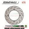 DISQUE DE FREIN FIXE AVANT GAUCHE VF500 84 85