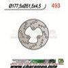 DISQUE DE FREIN FIXE ARRIERE CENTRAL SCRAMBLER 500 96 01
