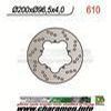 DISQUE DE FREIN FIXE AVANT DROIT PIAGGIO VESPA 50 97 02 - Image 1