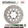 DISQUE DE FREIN FIXE AVANT GAUCHE MADISON 400 EX 270 IT 89 6 EP 4
