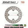 DISQUE DE FREIN FIXE ARRIERE KX 125 250