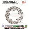 DISQUE DE FREIN FIXE ARRIERE DERBI GP1 125 250 EX 240 IT 125 EP 3 5