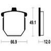 plaquettes frein ma8 AVANT cb750 77 79 AVANT gl1000 75 77 ma8