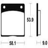 plaquettes frein ma12 ARRIERE z1000 gpz1100 78 81 ARRIERE gs500 650 750 77 82