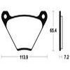 plaquettes frein ma13 AVANT ARRIERE harley 74 83 ma13