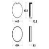 plaquettes frein ma16 AVANT kh125 77 80 AVANT gt50 77 80 ma16