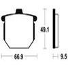 plaquettes frein ma17 AVANT ARRIERE cb750 77 80 AVANT ARRIERE cb900f 78 80 ma17
