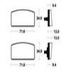 plaquettes frein ma20 AVANT bmw 76 80 ma20
