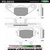 plaquettes frein 0210 bs ARRIERE aprilia rx 125 fd 0210